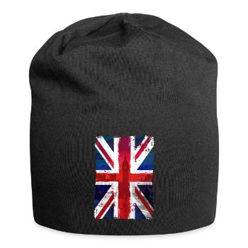 Union Jack - UK Flag - London - Jersey-Beanie - Schwarz - Vorne
