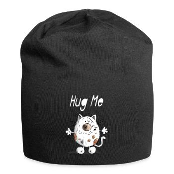 Hug Me Cat - Jersey Beanie - black - Front