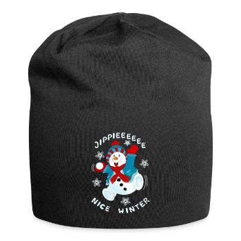 Snowman - Jersey Beanie - black - Front