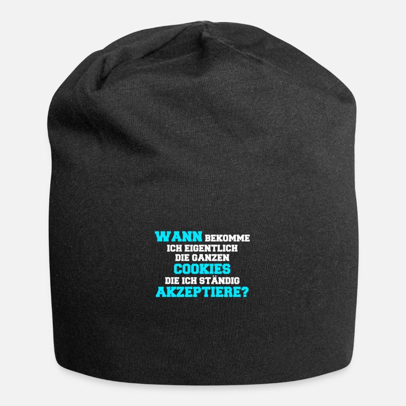 Cookies internet computer online website - Jersey-Beanie - Schwarz