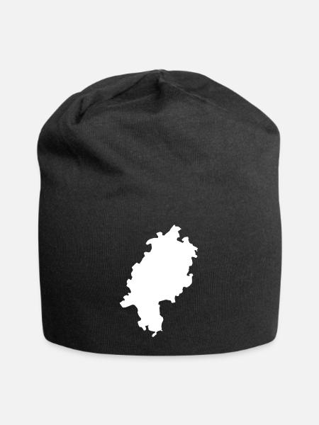 Hessen - Jersey-Beanie - Schwarz