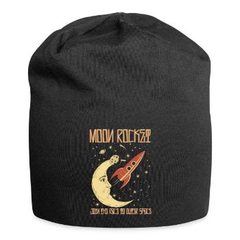 Moon Rocket Vintage - Jersey Beanie - black - Front