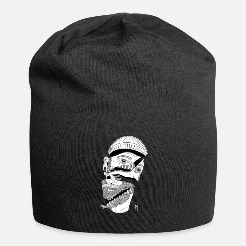 Open thoughts - Jersey Beanie - black