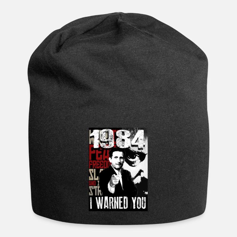Orwell - I Warned You! - Jersey Beanie - black