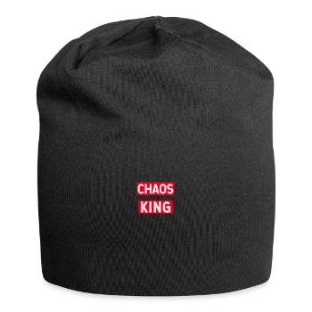 Chaos lustig King lustige sprüche - Jersey-Beanie - Schwarz - Vorne