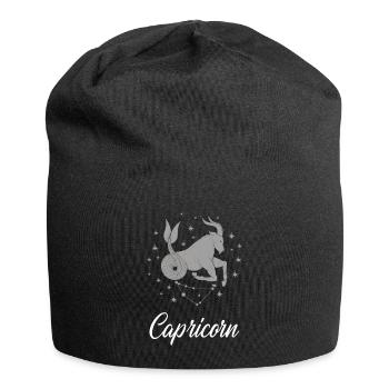 Signe astrologique du zodiaque Capricorne - Bonnet en jersey - noir - Devant