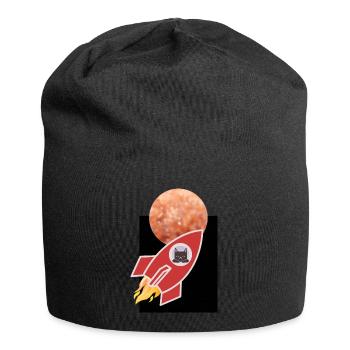 Space Cat - Jersey Beanie - black - Front