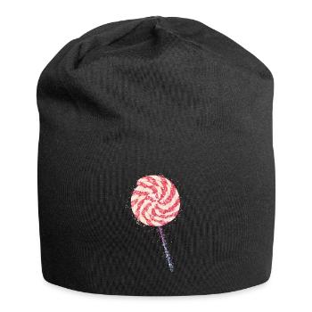 Glitter lollipop - Jersey Beanie - black - Front
