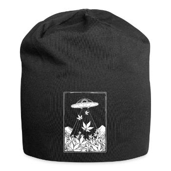 Alien DMT collects Weed - Jersey Beanie - black - Front