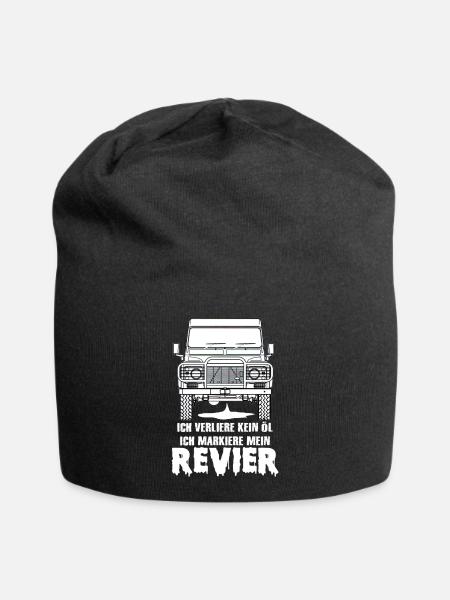 defender lustig funny Geschenk - Jersey-Beanie - Schwarz