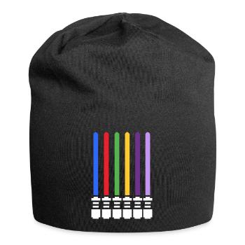 Lichtschwert - Jersey-Beanie - Schwarz - Vorne