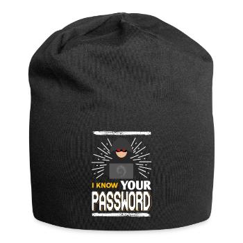 Hacker - I know your password - Jersey Beanie - black - Front