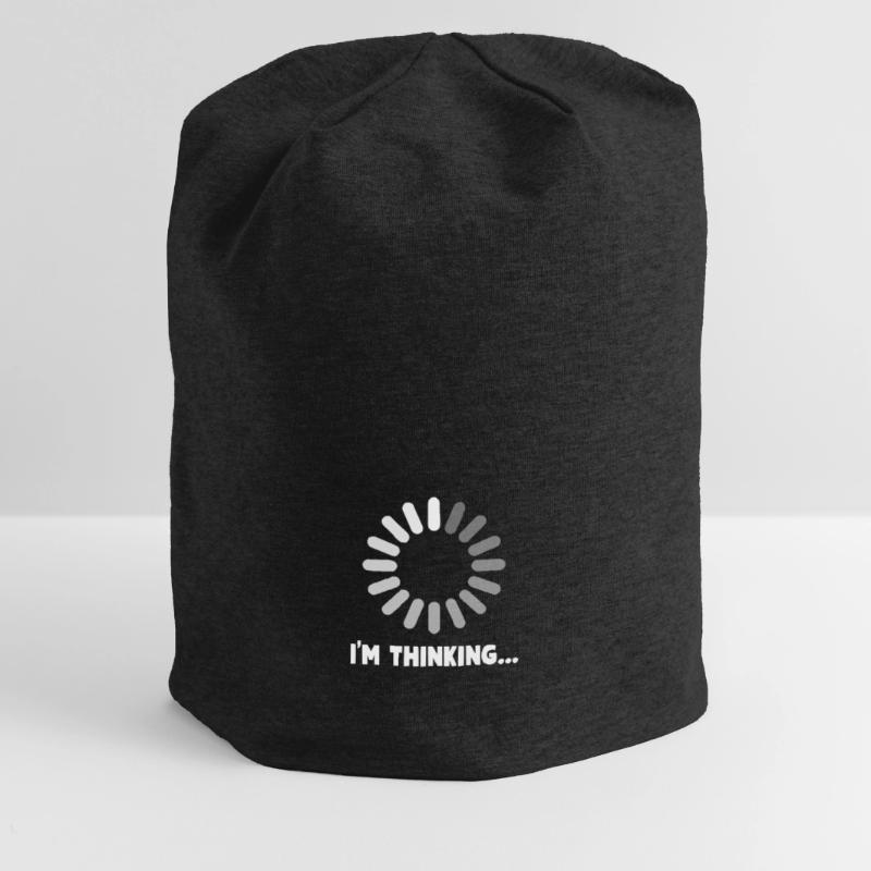 I'M THINKING Please Wait Loading Jersey Beanie