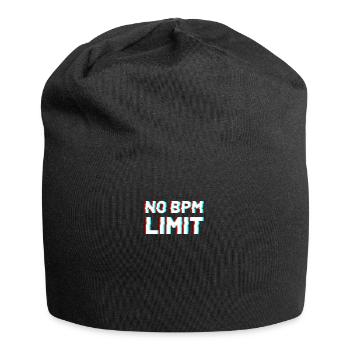 Techno DJ Raver Festival Bass Music Gift - Jersey Beanie - black - Front