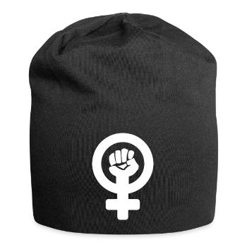 Le pouvoir des femmes - Bonnet en jersey - noir - Devant