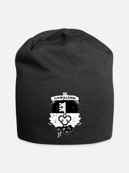 Obwalden - Jersey-Beanie - Schwarz