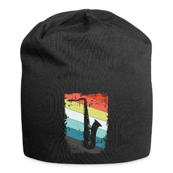 Saxophone saxophone - Bonnet en jersey - noir - Devant