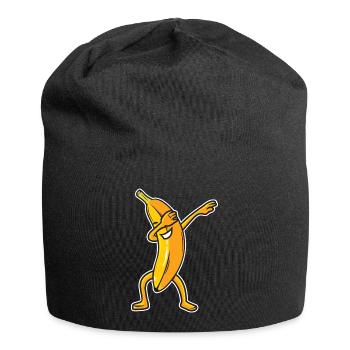 Dabbing Banane Dab Drôle de fruits - Bonnet en jersey - noir - Devant