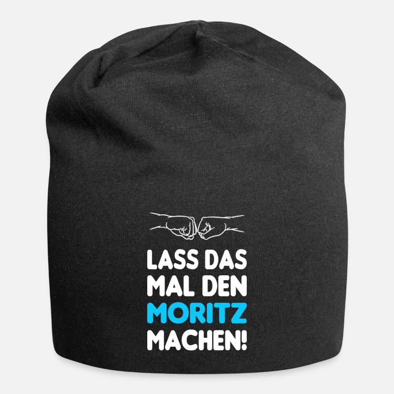 Lass Das Mal Den Moritz Machen - Jersey-Beanie - Schwarz