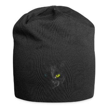 Chat noir - Bonnet en jersey - noir - Devant