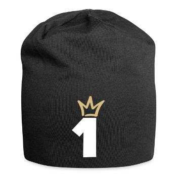 NUMMER EINS 1 Champion Krone - Jersey-Beanie - Schwarz - Vorne