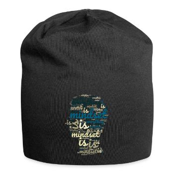 Mindset is Everything - Jersey-Beanie - Schwarz - Vorne
