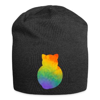 Pride Kitty - Jersey Beanie - charcoal grey - Front