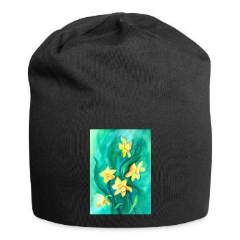 Daffodils - Jersey Beanie - black - Front