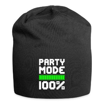 PARTY MODE 100% Celebrating Fun - Jersey Beanie - black - Front