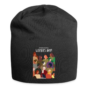 International Women's Day | March 8 - Jersey Beanie - black - Front