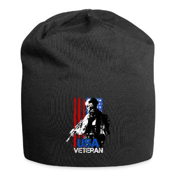 USA VETERAN ELDER ARMY MEMORIAL DAY - Jersey Beanie - black - Front