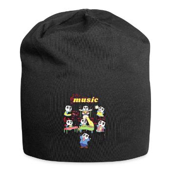 Musique Pandas - Bonnet en jersey - noir - Devant