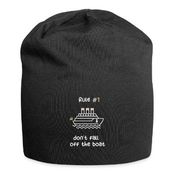 KREUZFAHRTSCHIFF - WEISS-BRAUNES KREUZFAHRTSCHIFF - Jersey-Beanie - Schwarz - Vorne