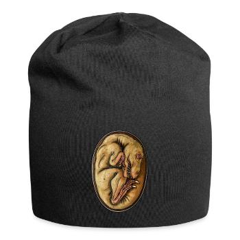 Dino Egg - Jersey Beanie - black - Front