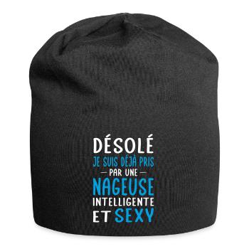 Désolé déjà pris par une nageuse sexy - Bonnet en jersey - noir - Devant