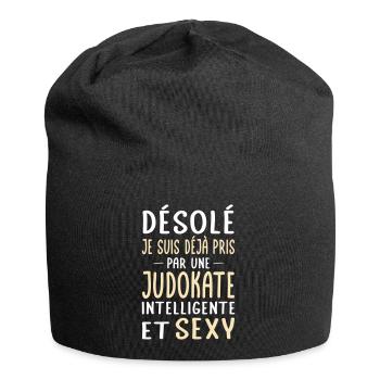 Désolé déjà pris par une judokate sexy - Bonnet en jersey - noir - Devant