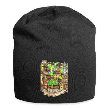cityscape - Jersey Beanie - black - Front