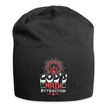 God's main attraction - Jersey Beanie - black - Front
