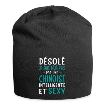 Désolé déjà pris par une Chinoise sexy - Bonnet en jersey - noir - Devant