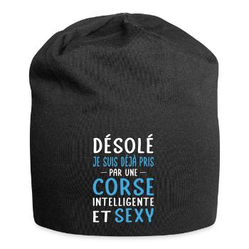 Désolé déjà pris par une Corse sexy - Bonnet en jersey - noir - Devant