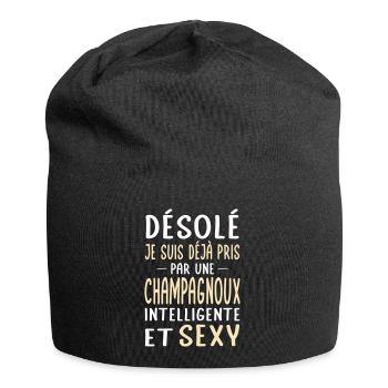 Désolé déjà pris par une Champagnoux sexy - Bonnet en jersey - noir - Devant