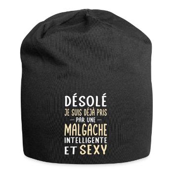 Désolé déjà pris par une Malgache sexy - Bonnet en jersey - noir - Devant