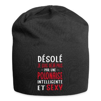 Désolé déjà pris par une Polonaise sexy - Bonnet en jersey - noir - Devant