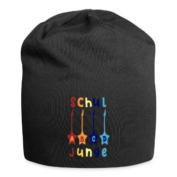 Schuljunge ABCD Rockgitarre T shirt - Jersey-Beanie - Schwarz - Vorne