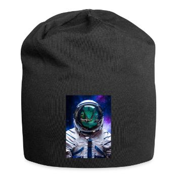 Panther Chameleon Spaceman Astronaut - Jersey Beanie - black - Front
