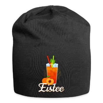 Eistee Pfirsich Design Tee - Jersey-Beanie - Schwarz - Vorne