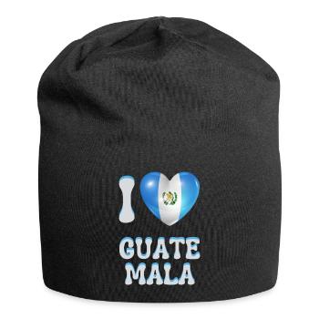 Ich liebe Guatemala - Jersey-Beanie - Schwarz - Vorne