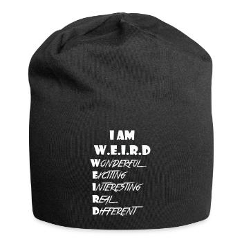 Weird - Jersey-Beanie - Schwarz - Vorne