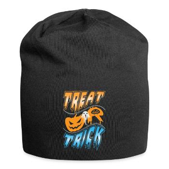 Happy Halloween Grusel Monster Spuk Horror Schreck - Jersey-Beanie - Schwarz - Vorne