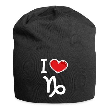 Horoscope Tides Capricorn Heart Statement - Jersey Beanie - black - Front